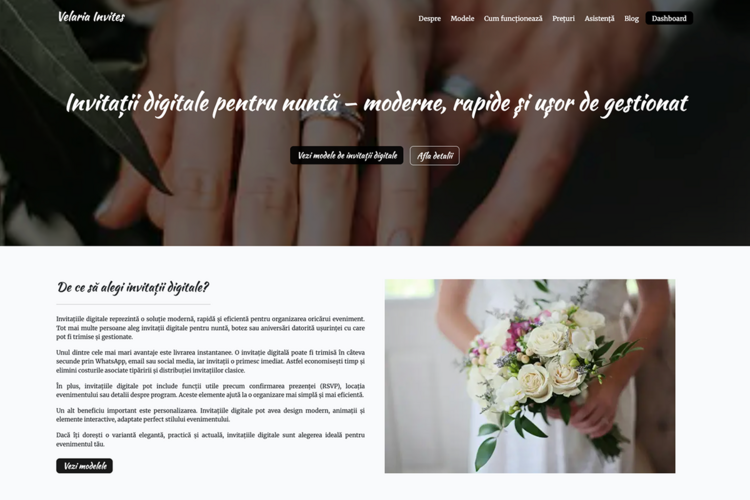 Velaria Invites