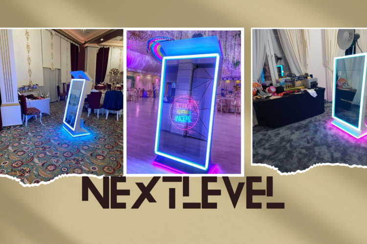 Next level - oglinda magica & Videobooth 360 Enclosure